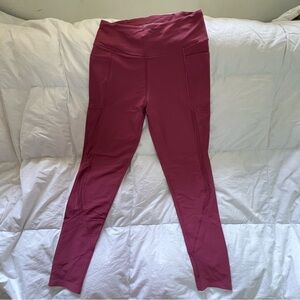 Victoria’s Secret Sport Mauve Yoga Pants With Pockets Size Medium
